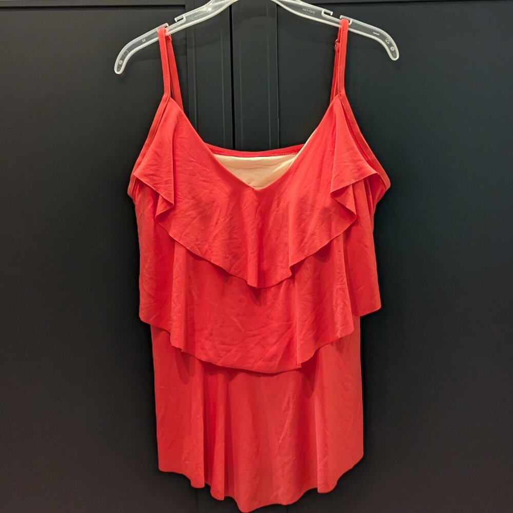 Coral Swim Top